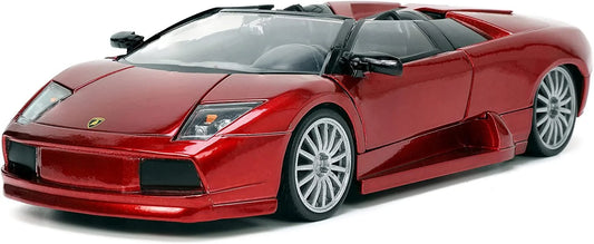 "Hyper-Spec" Lamborghini Jada Roadster by Series Diecast lic 1/24 Car Murcielago Red Model